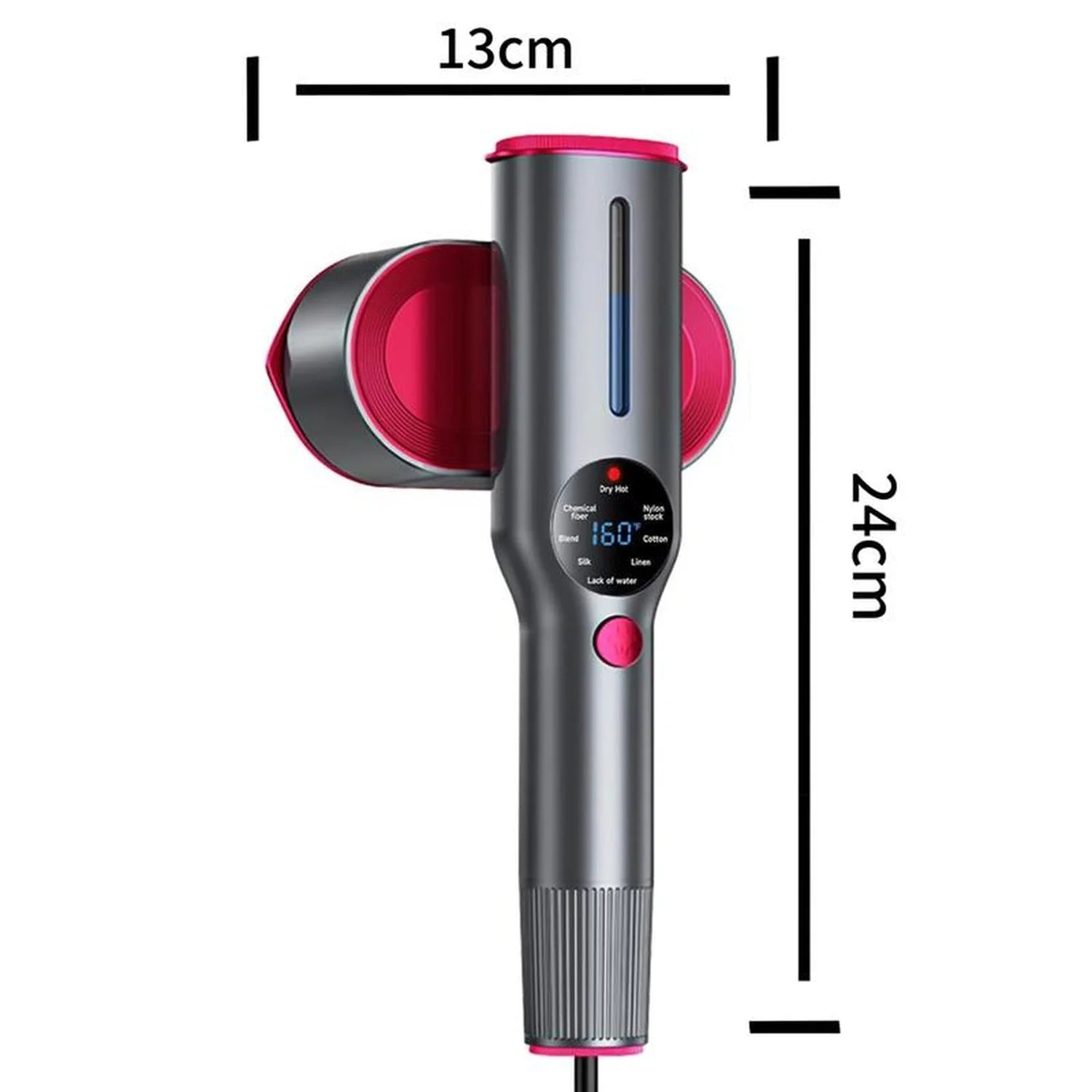 Dr Flash 7-Mode Handheld Garment Steamer, 1200W Portable Travel Steamer with LED Display and 90-Degree Rotatable Handle