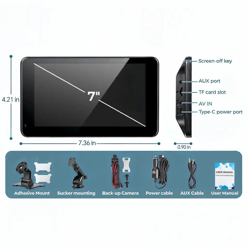 PASLDA 2026 Enhanced Wireless CarPlay Screen for Android and iPhone: The Premier Portable CarPlay Adapter for Effortless In-Car Entertainment