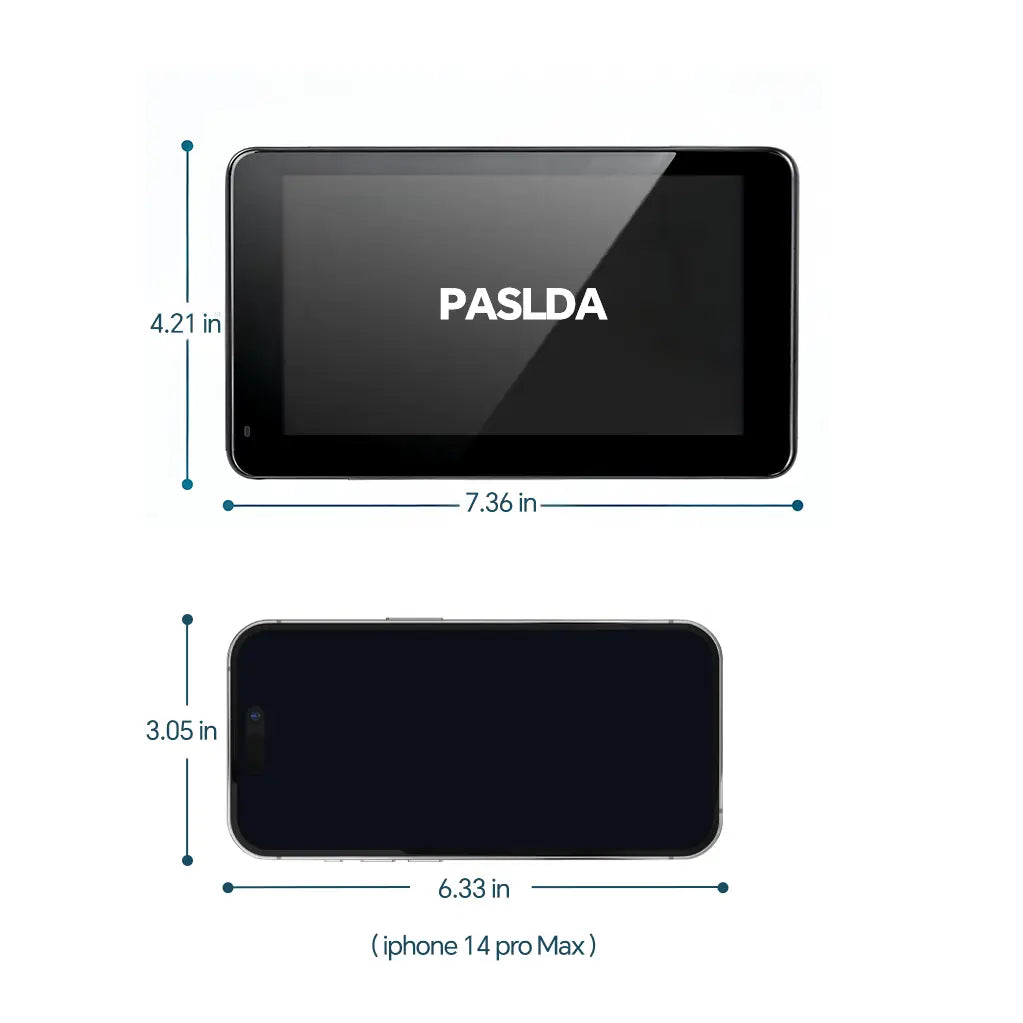 PASLDA 2026 Enhanced Wireless CarPlay Screen for Android and iPhone: The Premier Portable CarPlay Adapter for Effortless In-Car Entertainment