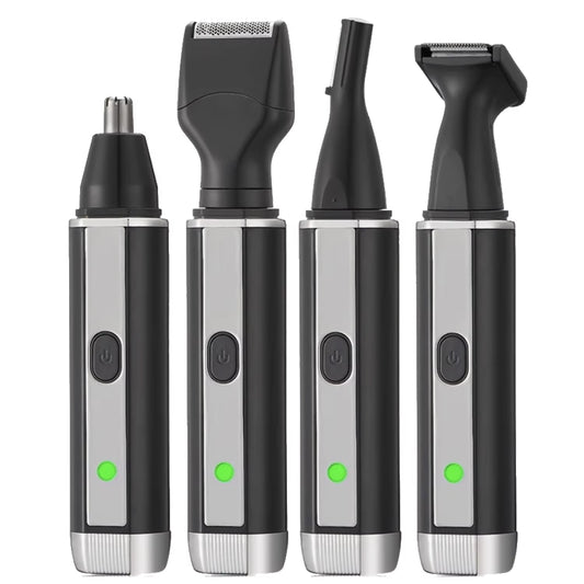 Man Beard Shaver Sideburns Trimmer Nose Hair Trimmer Eyebrow Razor 4IN1 Grooming Kit Rechargeable Lithium Battery