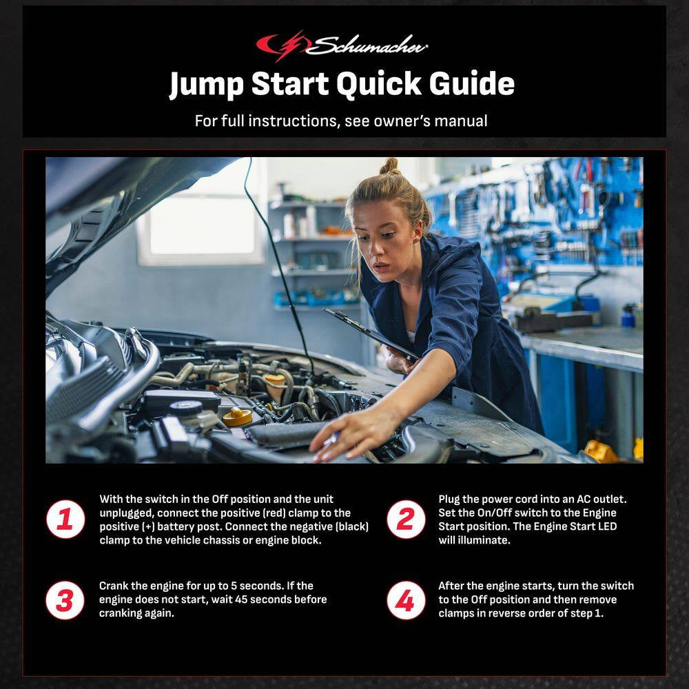 Wheeled Automatic 150A Car Battery Charger and Engine Starter, 20A Boost, 12V for Power Sport, Auto, Marine Batteries